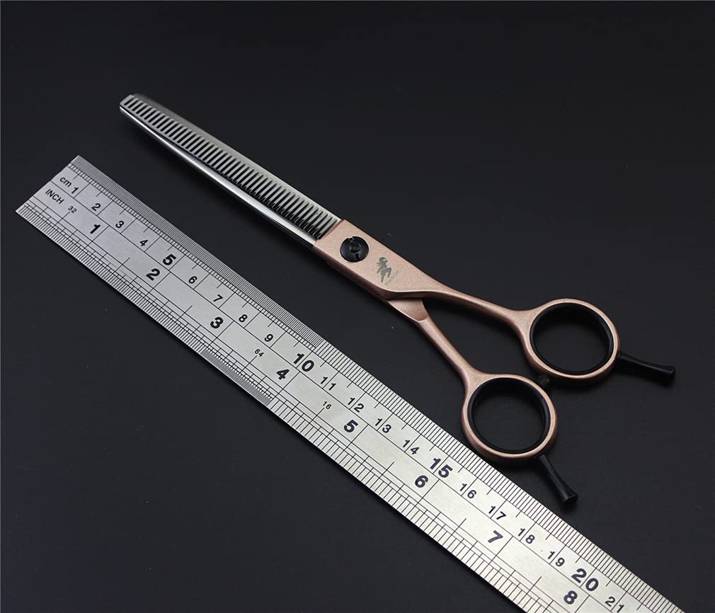 8-Piece Professional Pet Grooming Scissors Set - Stainless Steel Dog & Cat Hair Trimming Kit with Thinning & Curved Scissors | Safe Sharp Tools for Home Pet Salon Grooming, Bathing & Styling Sessions