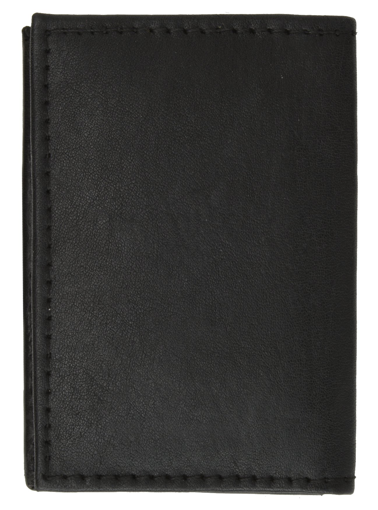 Men's Black Leather Lamb Mini Bifold Wallet - Slim RFID Blocking Wallet for Everyday Carry & Travel | Perfect Gift for Dad, Husband, Boyfriend