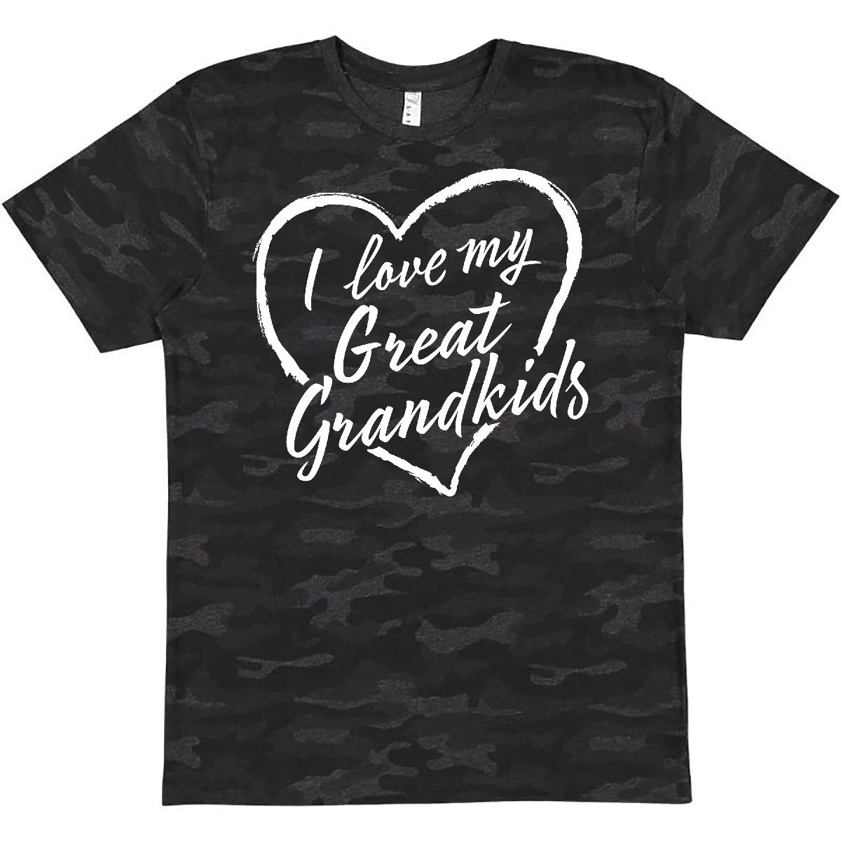 I Love My Great Grand Kids in White Chalk Heart T-Shirt - Fun Family Gifts for Grandparents Day & Reunions