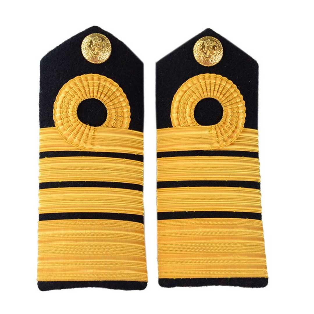 Royal Navy Admiral Shoulder Board Epaulette Badge - Authentic Military Insignia for Uniforms, Cosplay & Collectors