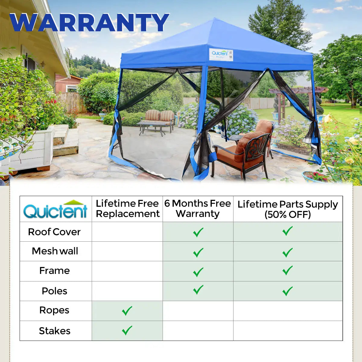 9' x 9' Pop Up Canopy Tent with Netting - Instant Shade Shelter for Outdoor Events, Camping, Beach, Picnics & Backyard Parties - Waterproof & UV Protection