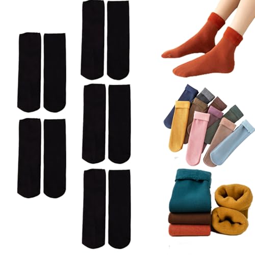 5 Pairs Black