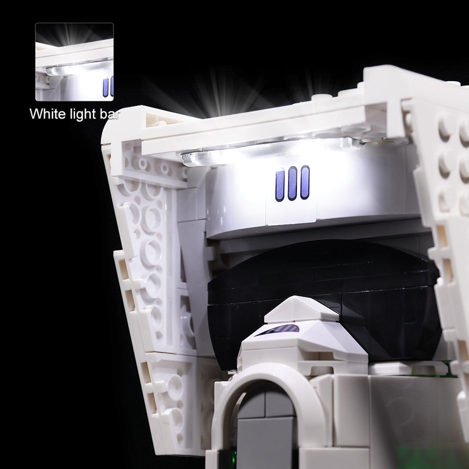 Lego Star Wars Scout Trooper Helmet 75305 Light Kit - LED Lighting Set for Display & Customization - Perfect for Collectors & Home Decor
