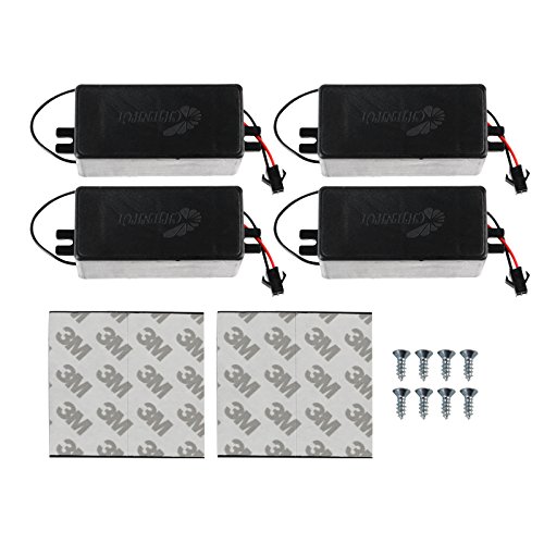 Spec-D Tuning LED Brake Lamps - Black Rear Tail Lights for 2009-2014 Ford F-150 (Pair, Left & Right) - High Visibility & Style Upgrade for Night Driving & Custom Truck Builds
