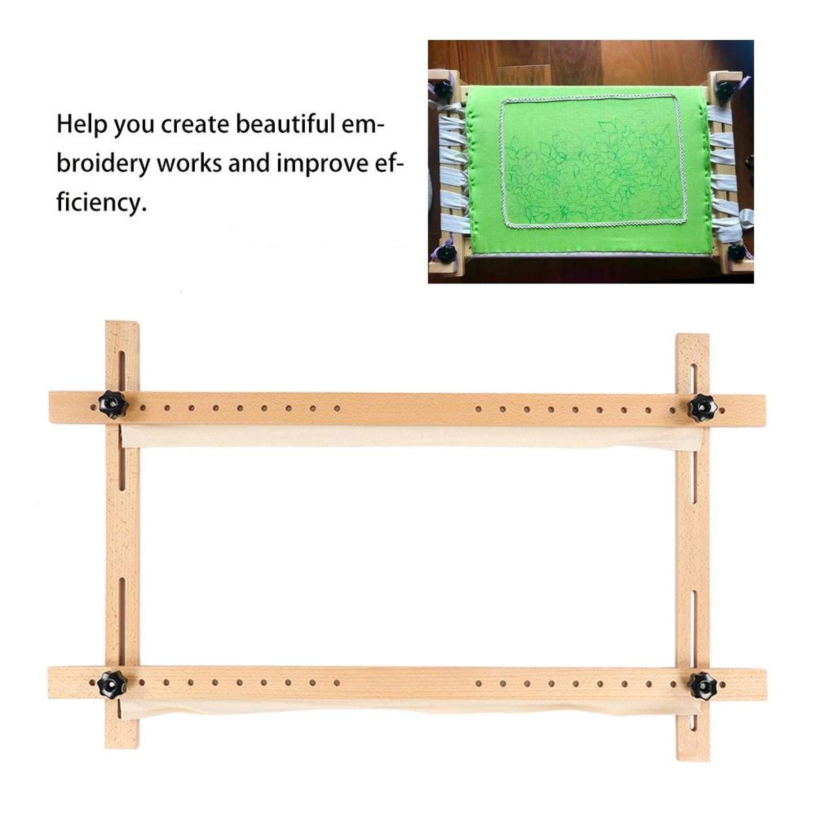 60 x 100cm Wooden Quilting Frame - Adjustable Embroidery Hoop for Cross Stitch & Sewing | Perfect for Handmade Crafts, DIY Projects & Home Decor