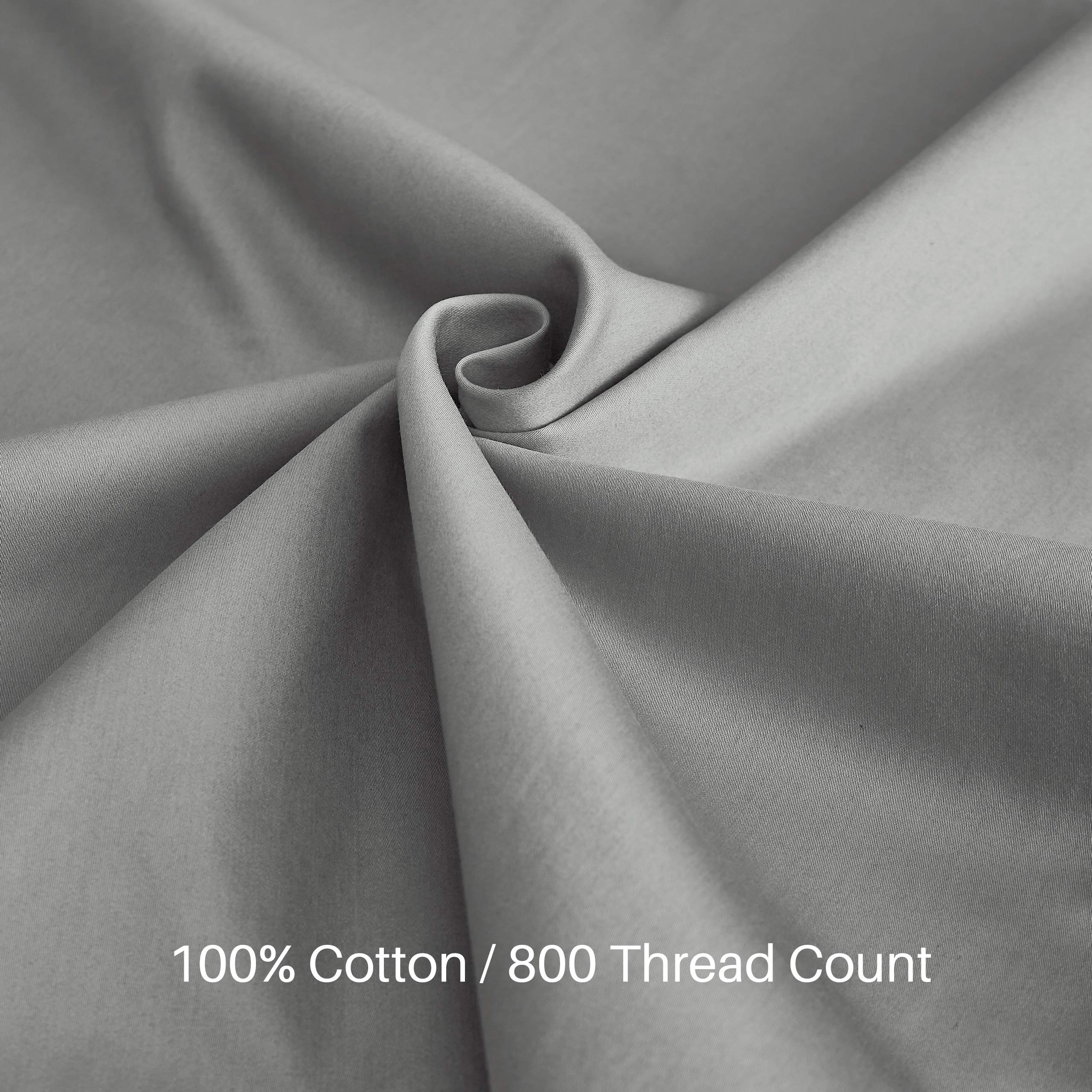 Premium Adjustable Loft Quilted Body Pillow with 100% Cotton Pillowcase - All Seasons Comfort in Light Grey | Perfect for Pregnancy Support, Back Pain Relief & Lounging