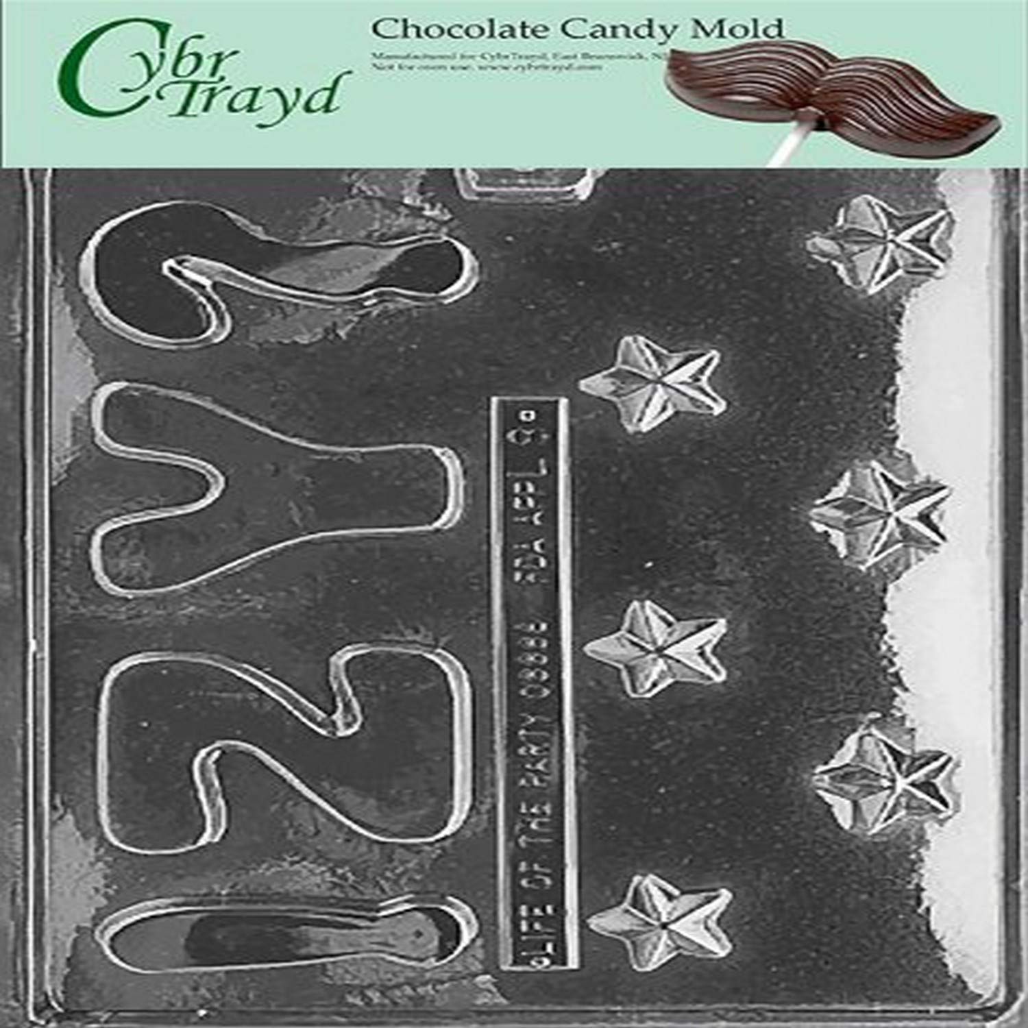 Premium Chocolate Candy Mold for Letters & Numbers - Y, Z, Stars | DIY Baking, Cake Decorating & Party Favors | Food-Grade Silicone Mold for Homemade Treats