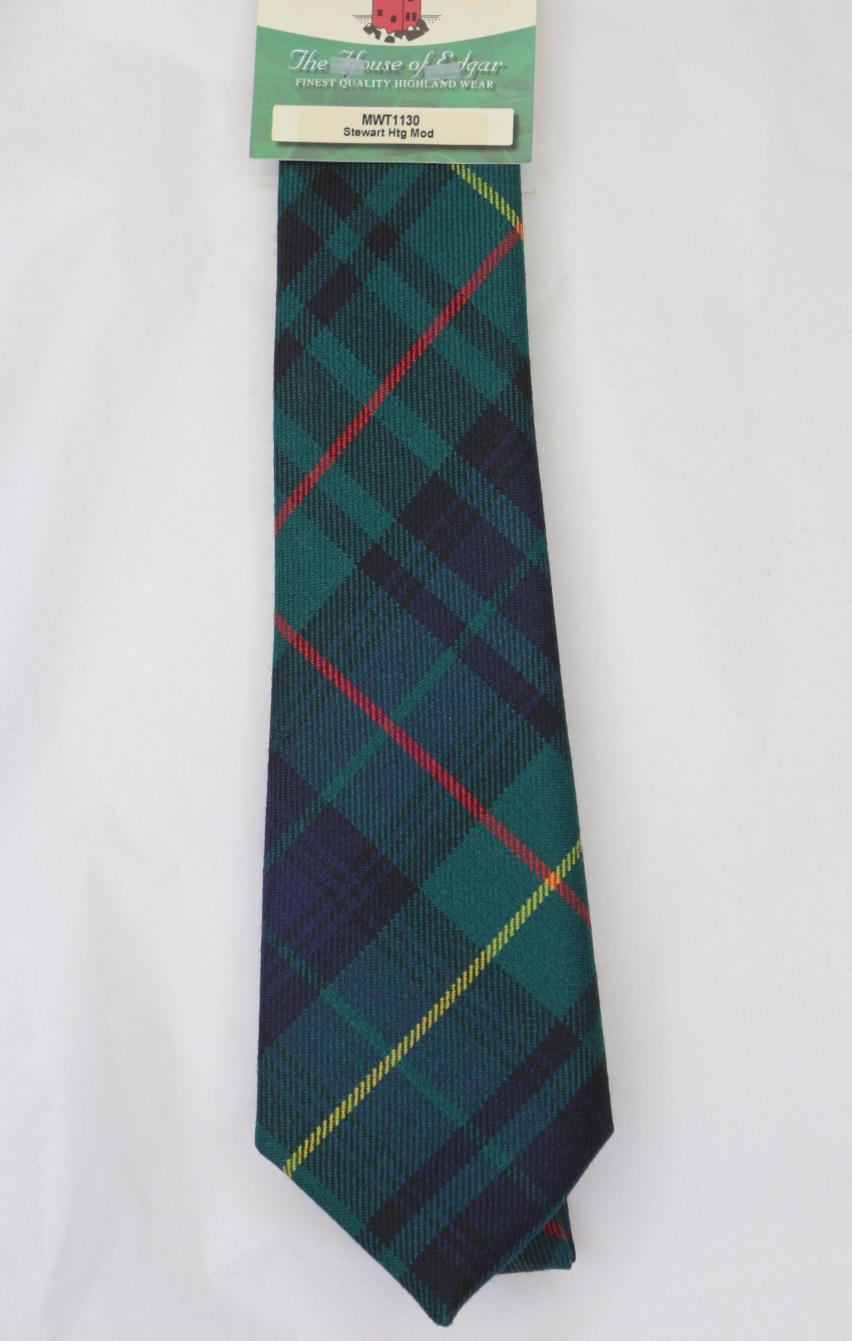 Stewart Modern Hunting Tartan Tie - Classic Scottish Plaid Necktie for Men | Perfect for Hunting, Weddings & Formal Events