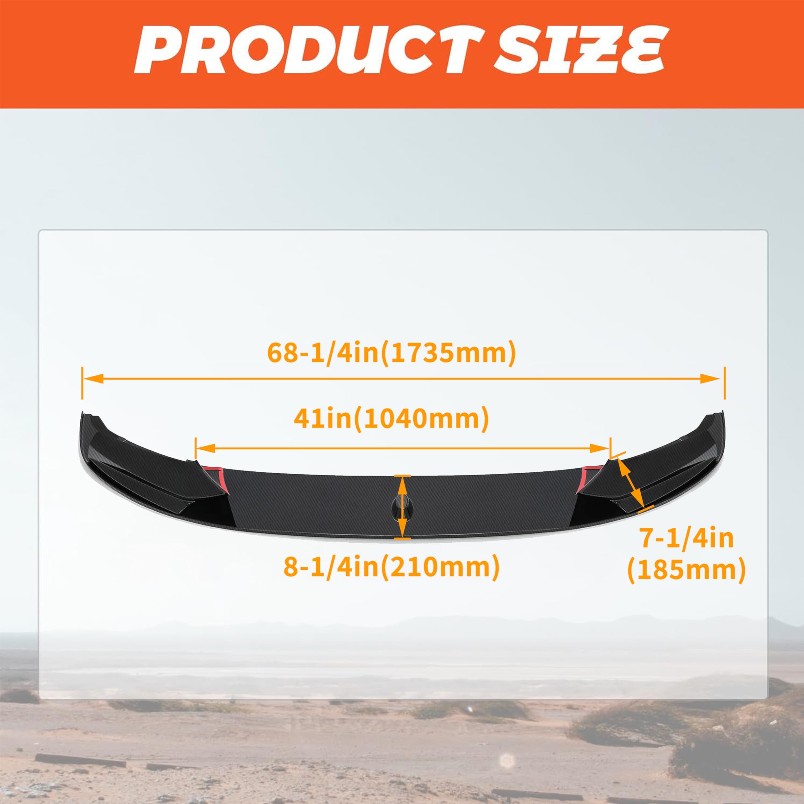 Kojem Front Bumper Spoiler Lip for 2011-2016 BMW F10 5 Series 520i 535i 550i M Sport - Carbon Fiber Painted Bumper Guard - Enhances Aerodynamics & Sporty Look for Street Racing & Car Shows