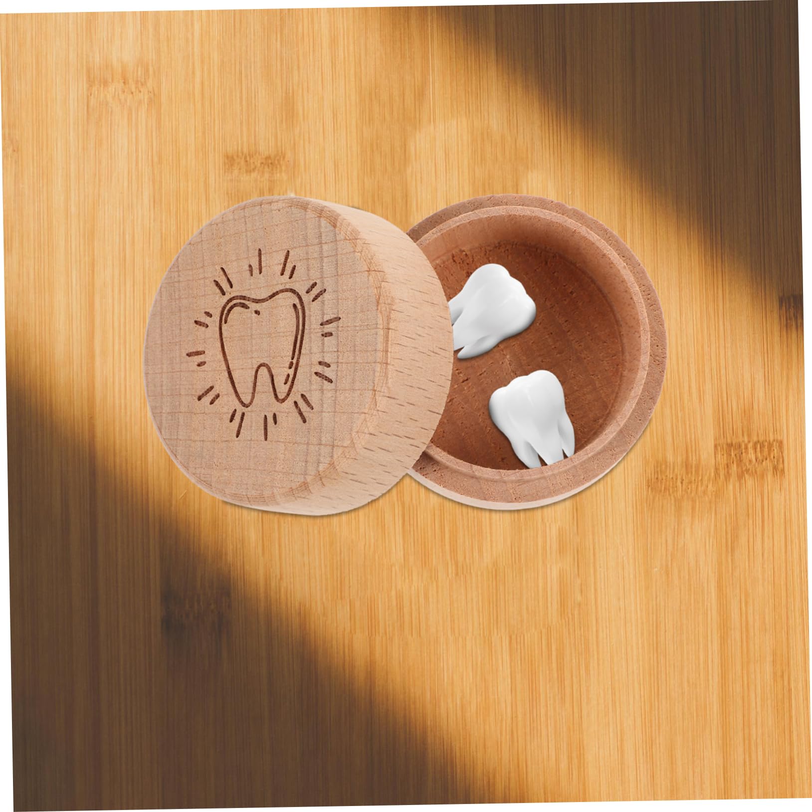 Zerodeko 4-Piece Keepsake Box Set for Baby Teeth & First Hair - Tooth Holder Container for Kids, Baby Memory Box, First Tooth Keepsake - Perfect for Baby Showers, Christenings & Childhood Milestones