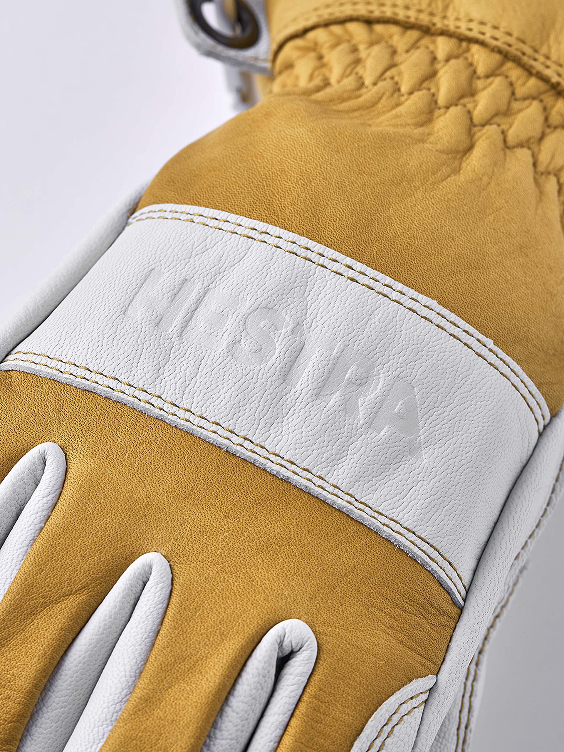 Hestra Men's & Women's Ski Gloves - Premium Guide Leather Winter Gloves with Warm Wool Lining for Alpine Skiing & Snowboarding