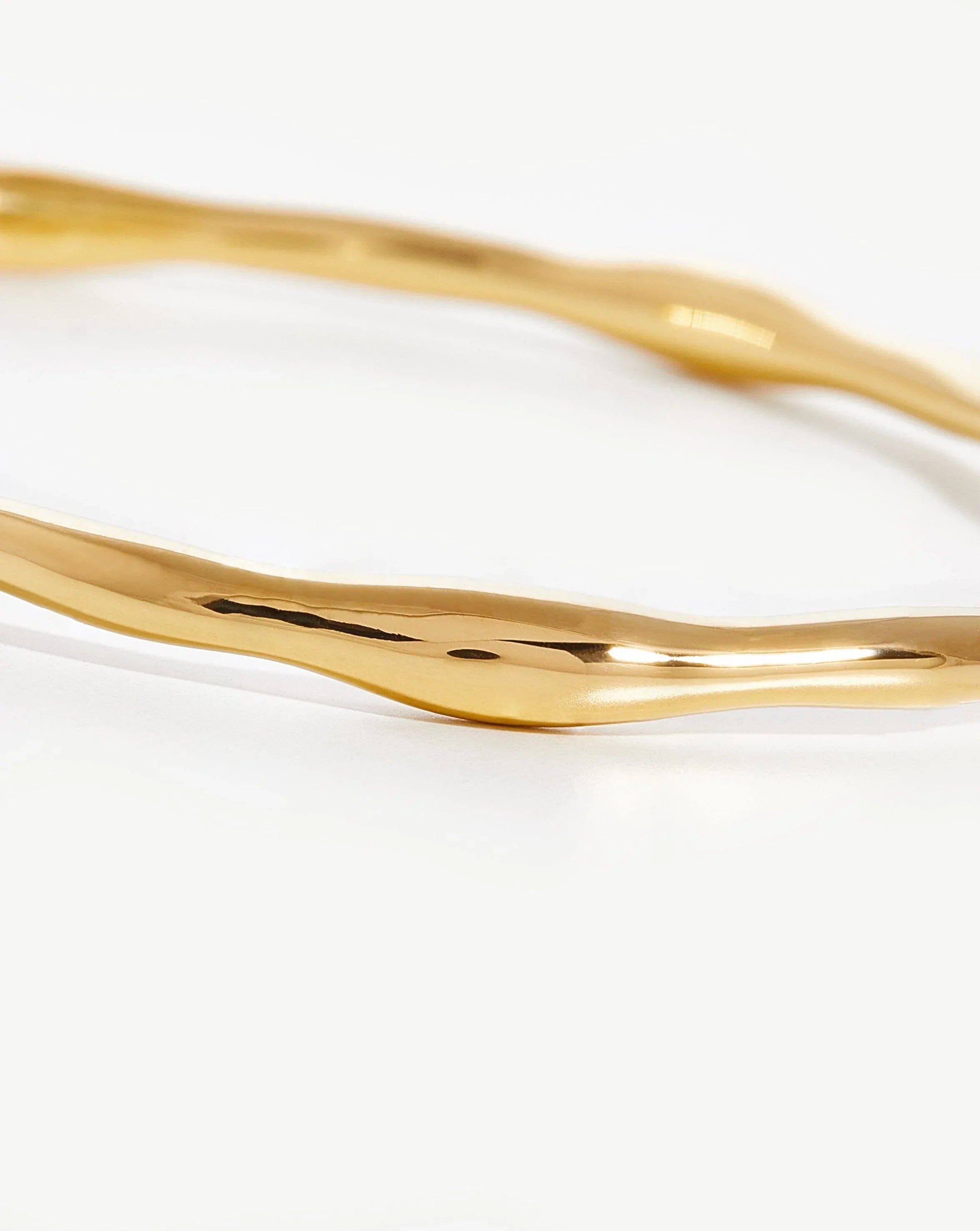 18k Gold Plated Magma Cuff Bracelet for Women - Elegant Statement Jewelry for Parties, Weddings & Special Occasions