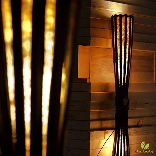 Eco-Friendly Bamboo Wood Floor Lamp - Adjustable Height for Living Room, Bedroom & Office Decor | Modern Lighting Solution for Home & Workspace