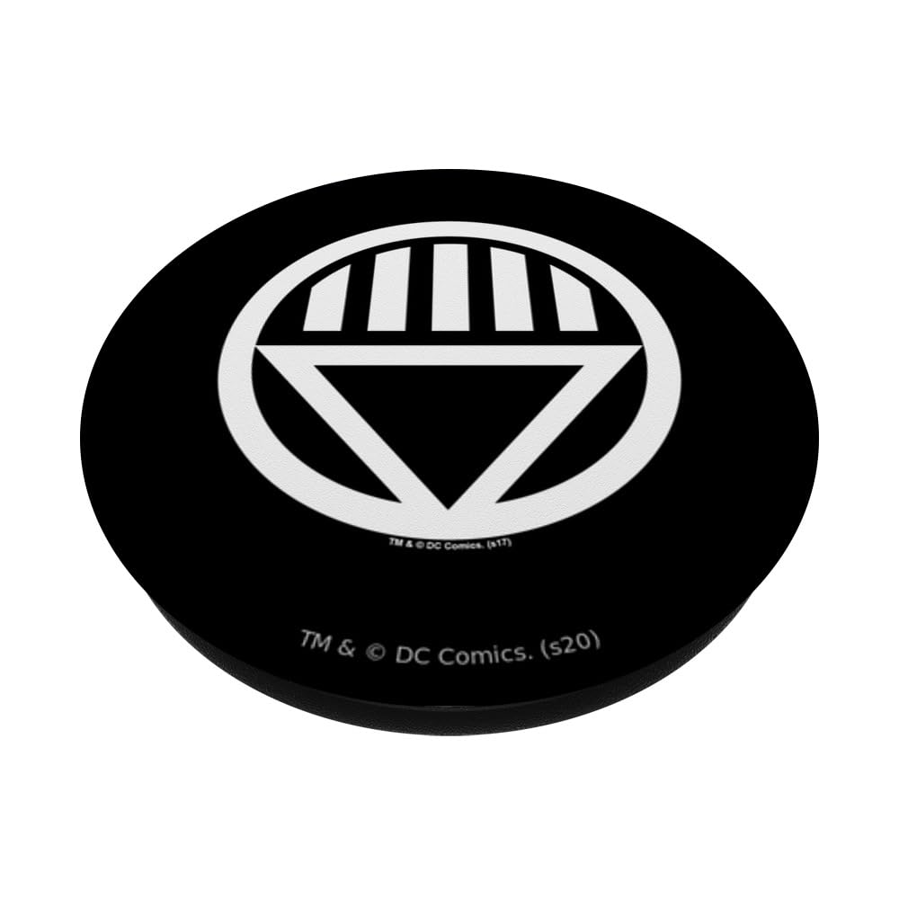 Green Lantern Black Lantern Logo PopSockets Standard PopGrip - Swappable Phone Grip & Stand for Smartphones - Perfect for DC Comics Fans, Gaming, and Everyday Use