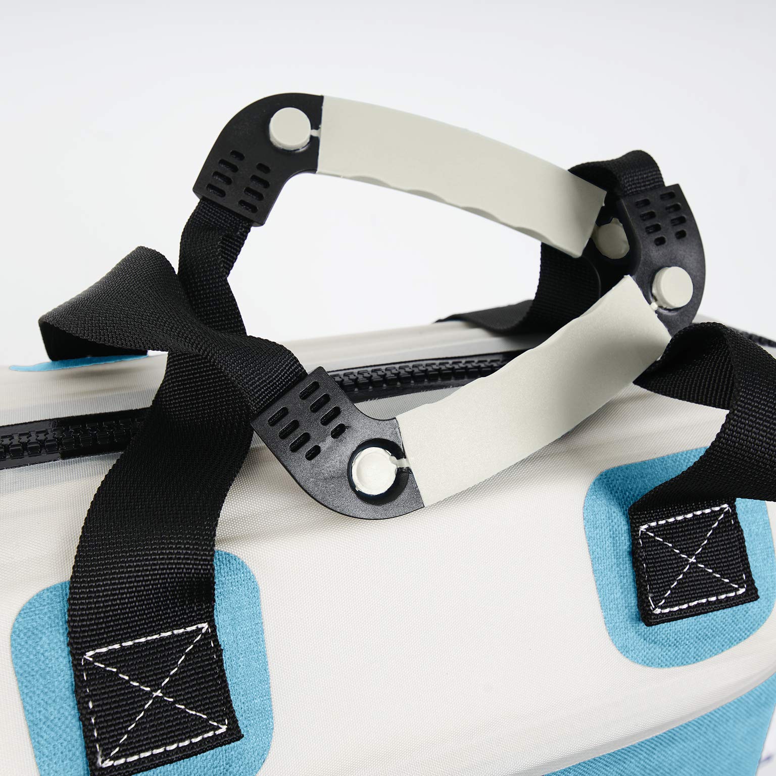 ORCA Walker Soft Side Tote Cooler - Insulated Lunch Bag for Men & Women, Keeps Food & Drinks Cold for 24 Hours - Perfect for Beach, Picnics, Camping, Hiking, Tailgating & Outdoor Adventures (Capri Blue/Grey)