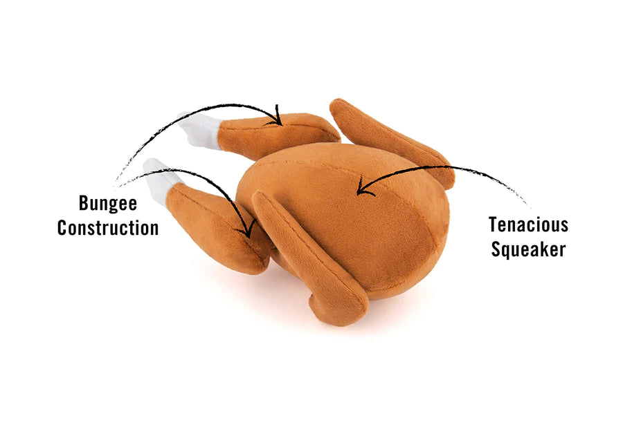 El Pavo Entero Holiday Classic™ Dog Plush Toy - Soft & Durable Chew Toy for Small & Large Dogs | Perfect for Thanksgiving, Christmas & Playtime Fun | Pet P.L.A.Y.