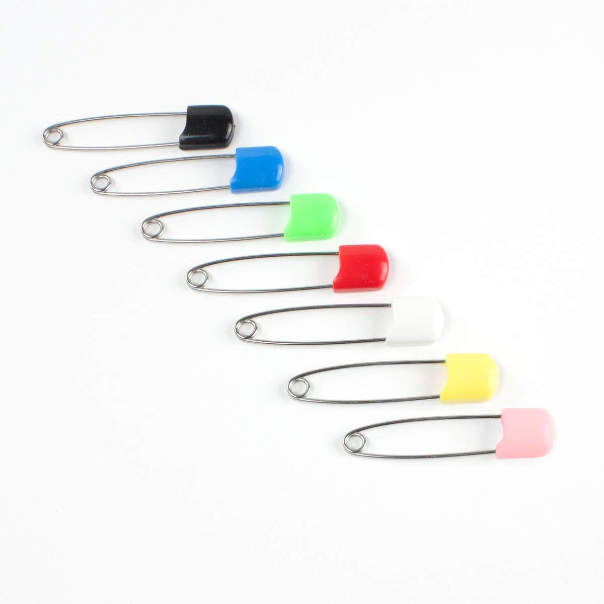 OsoCozy Stainless Steel Diaper Pins - Safe Locking Closures for Baby Cloth Diapers, Special Events & Crafts - Durable Blue Laundry Pins (Pack of 3) - Perfect for Newborn Care, DIY Projects & Organizing Laundry