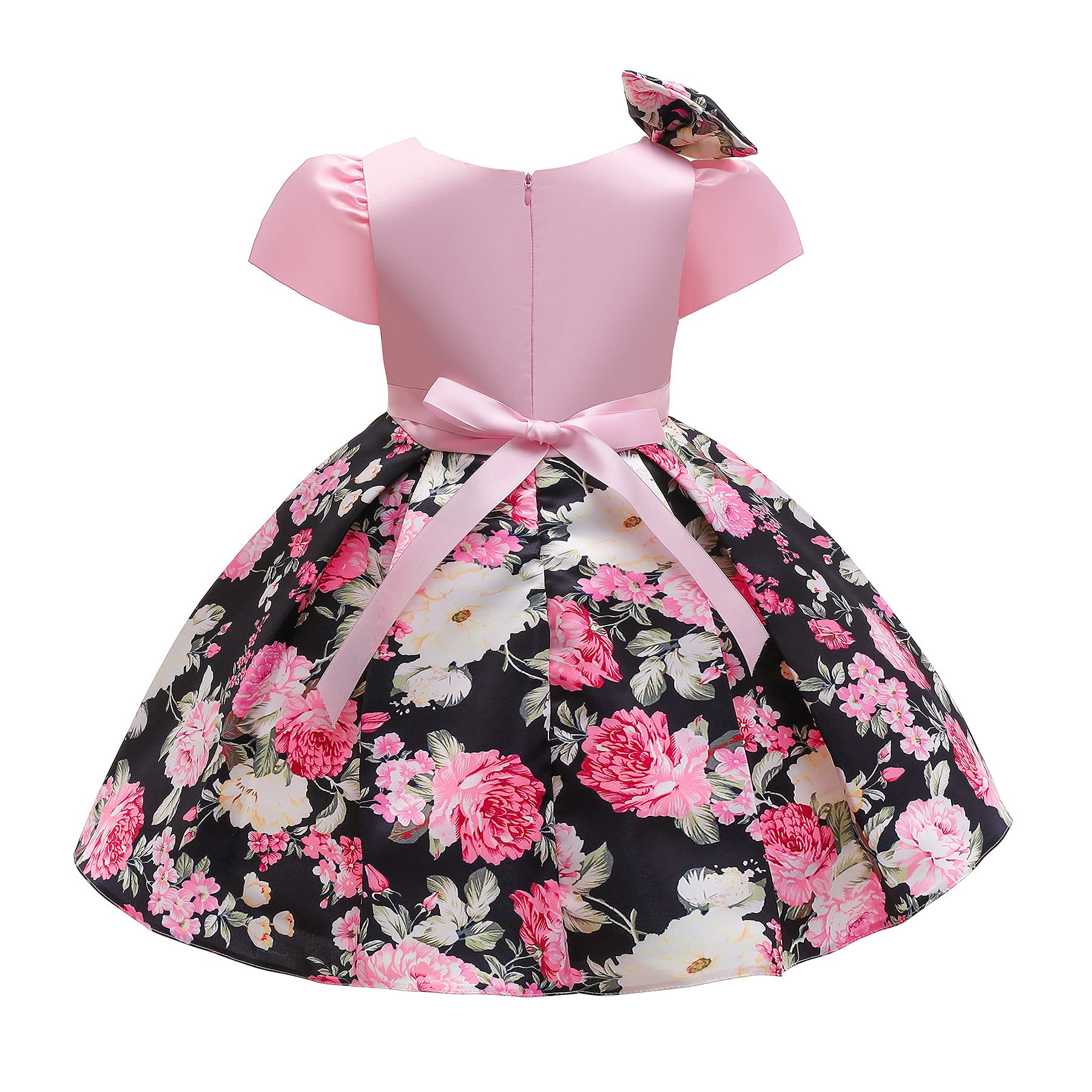 Floral Print Flower Girl Dresses for Kids - Elegant Princess Party Gowns & Pageant Ball Dresses | Perfect for Weddings, Birthday Parties & Special Occasions