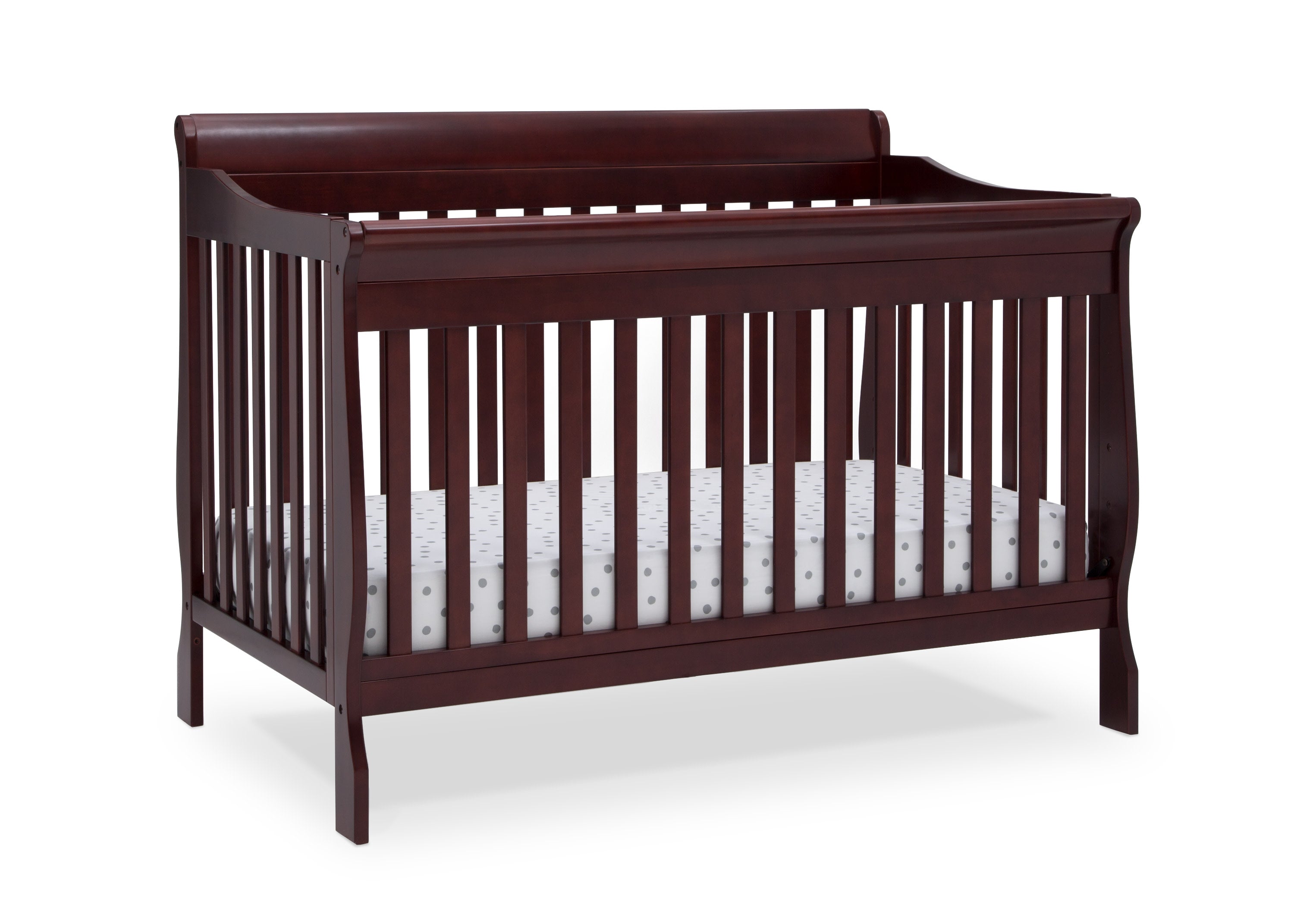 6-in-1 Convertible Baby Crib with Toddler Bed Conversion - Canton White Nursery Furniture for Newborn to Teen - Perfect for Small Spaces & Modern Nurseries
