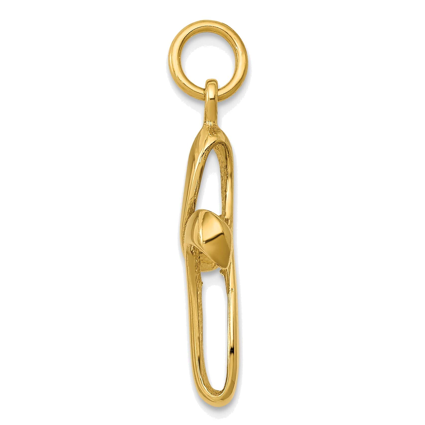 14K Yellow Gold Polished Cross Charm Pendant Necklace for Women - Perfect for Everyday Wear, Gifts & Special Occasions