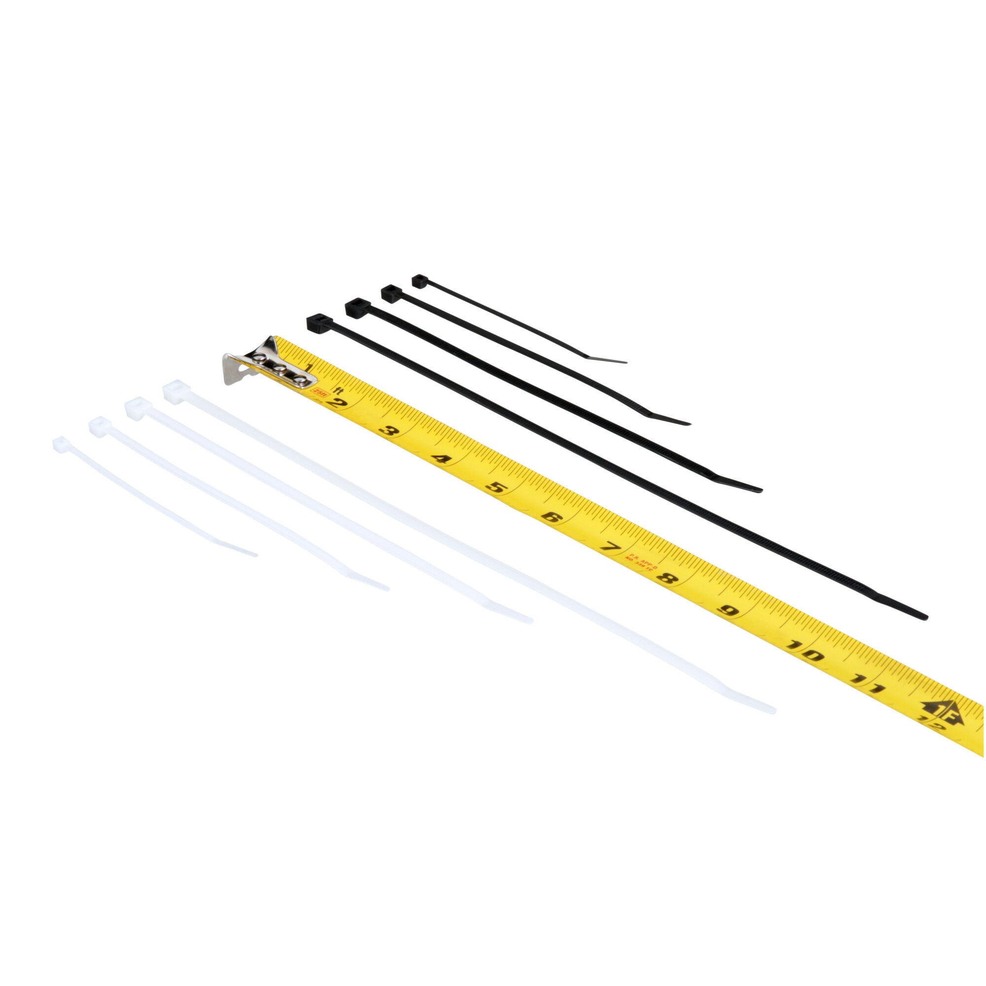 3M Assortment Pack Cable Tie CT06220 - 100-Piece Multipack, Plenum Rated, Nylon Zip Ties for Home, Office & Industrial Organization - Perfect for Wire Management, Bundling Cables & DIY Projects