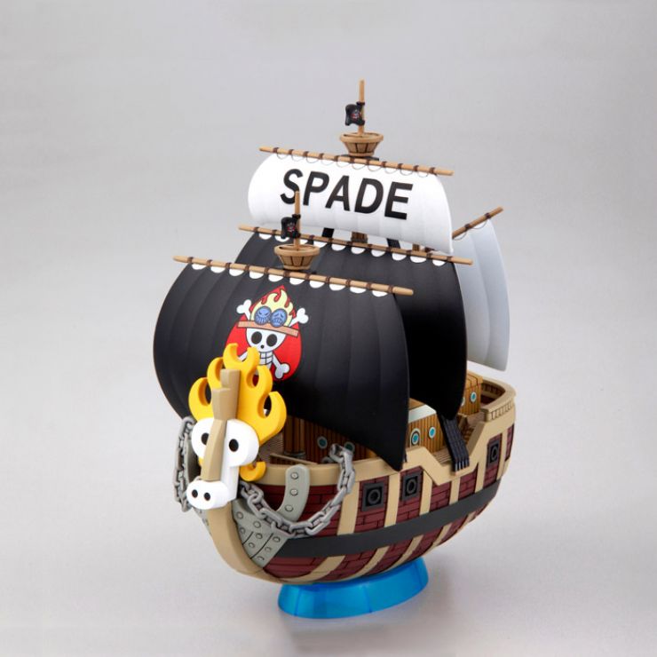 Bandai One Piece Grand Ship Collection #12 Spade Pirate Ship Model Kit - Anime Building Set for Collectors & Display - Perfect for Anime Fans, Gift Giving & Home Decor