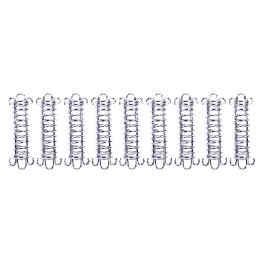 YARNOW 9Pcs Tent Rope Tensioners Set - Adjustable Windproof Spring Buckles for Camping, Hiking & Outdoor Tents | Durable Tent Accessories for Secure Setup in All Weather Conditions | Perfect for Camping Trips, Backpacking & Teepee Tents