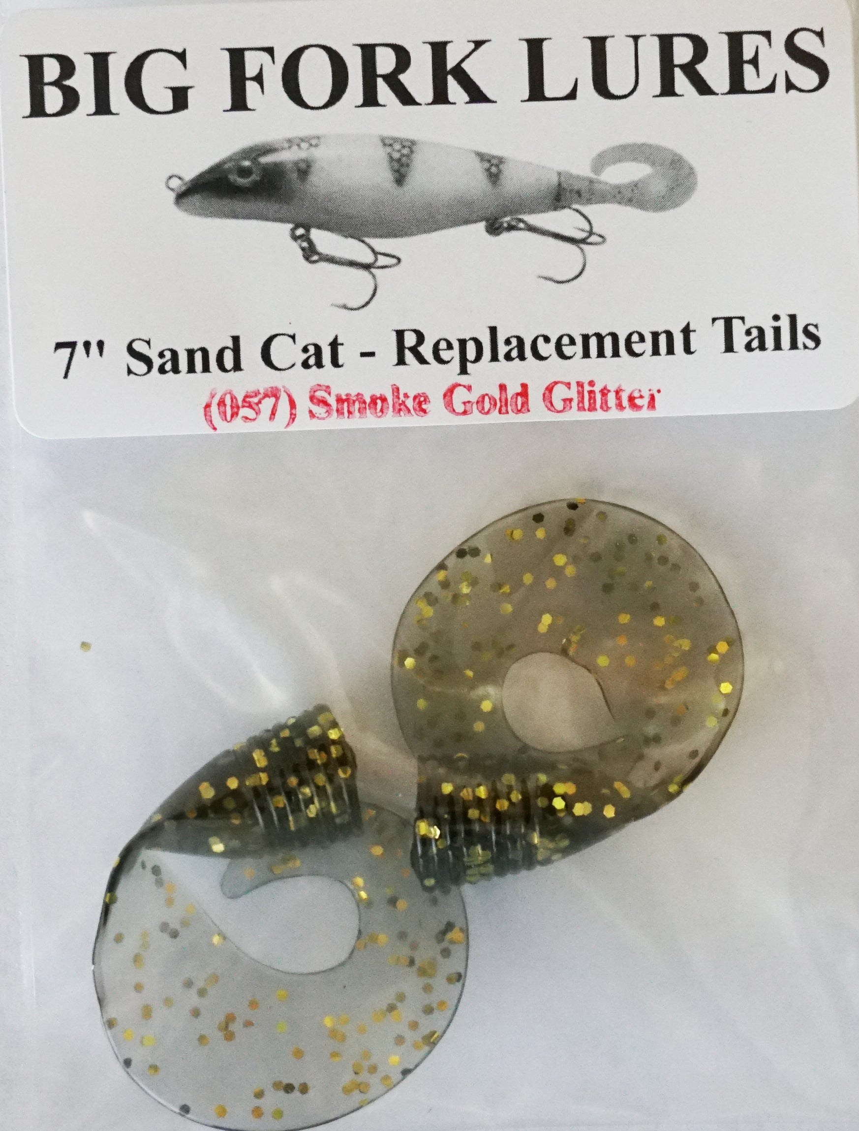 Big Fork Lures Sand Cat LAT Replacement Tails - High Quality Fishing Lure Accessories for Bass, Trout and Walleye - Perfect for Freshwater and Saltwater Angling