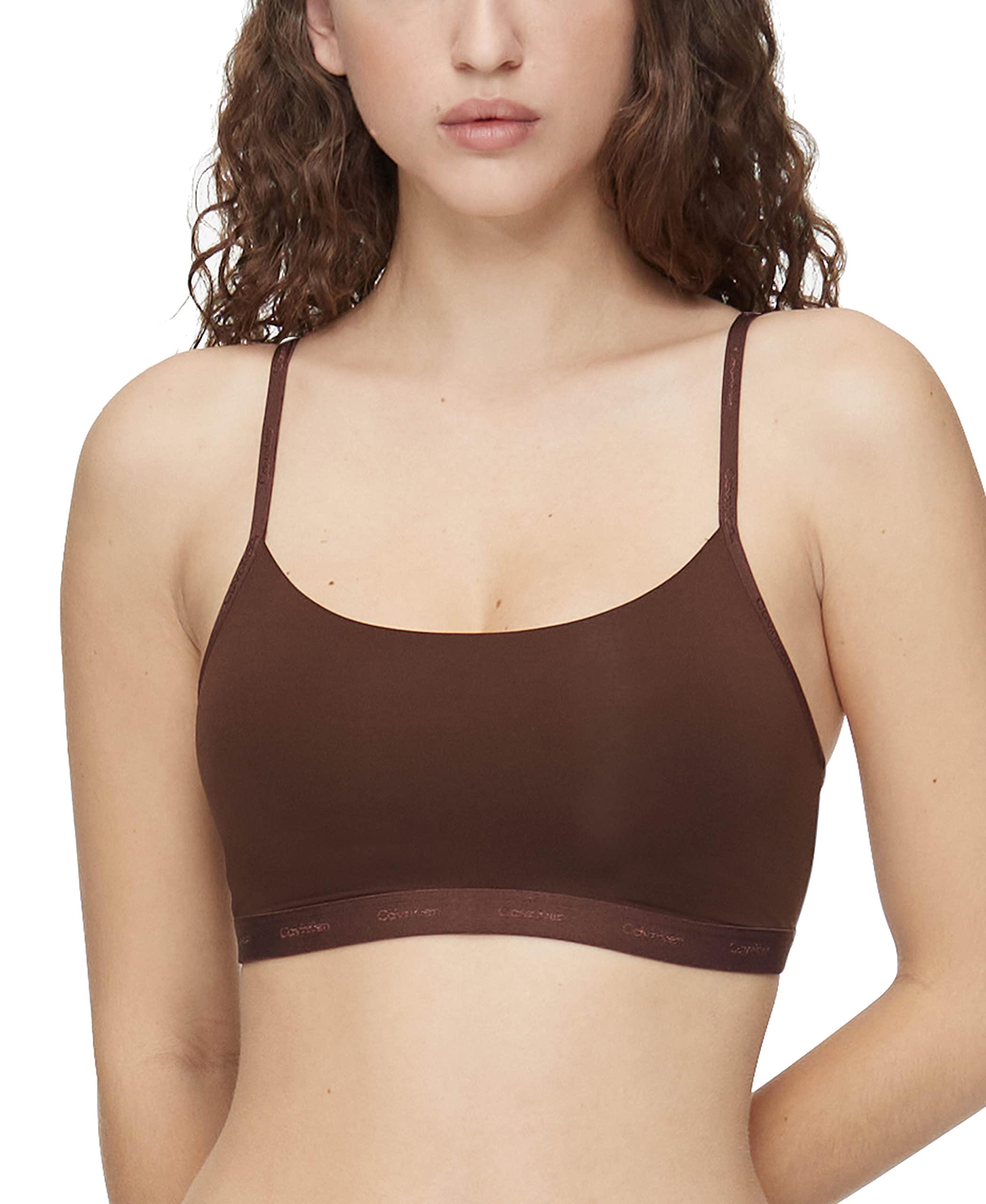 Calvin Klein Women's Comfortable Unlined Bralette - Soft Wireless Bra for Everyday Wear, Yoga & Lounge | Seamless Support & Breathable Fabric