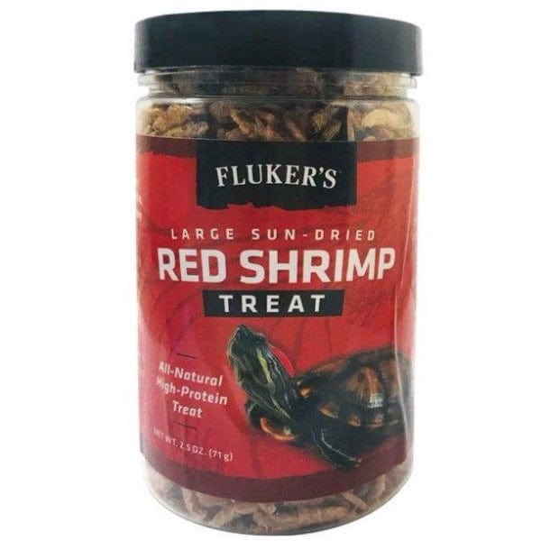 Fluker's Large Sun-Dried Red Shrimp Treat for Reptiles, Turtles, and Amphibians - High-Protein Natural Food for Bearded Dragons, Aquatic Turtles, and Frogs - Perfect for Feeding Time and Nutritional Supplement