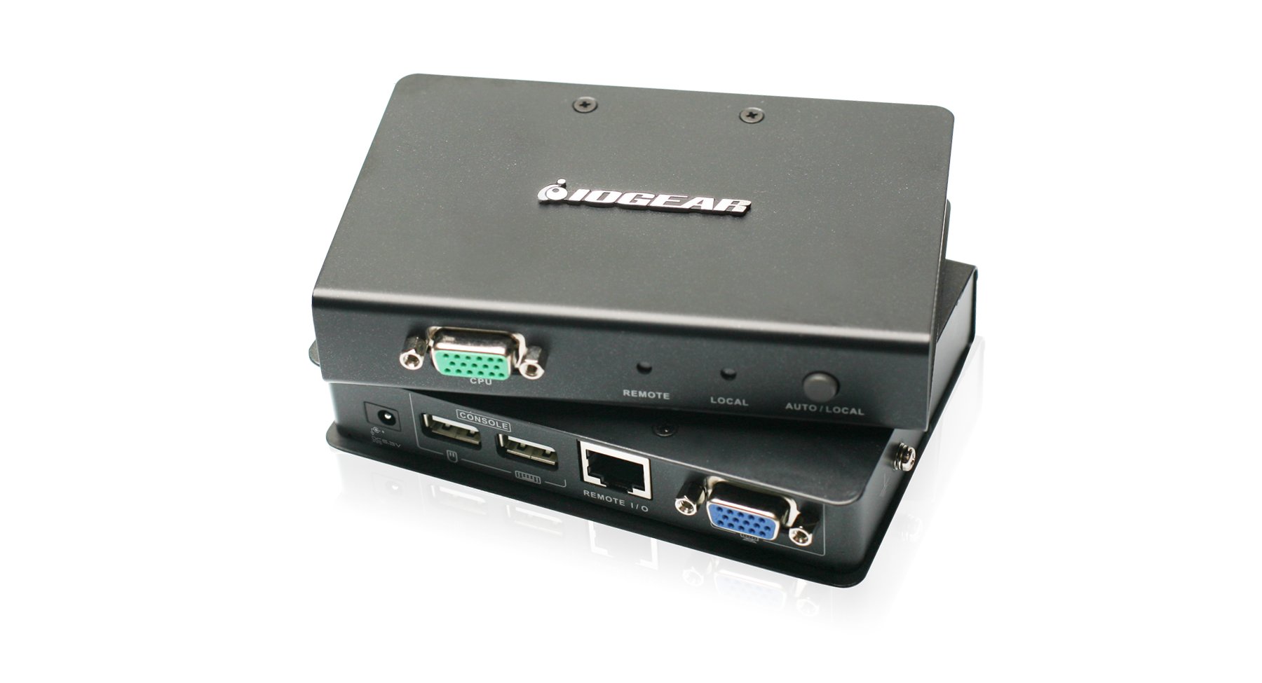 IOGEAR GCE500U USB 2.0 VGA KVM Switch Extender - 2 Port Console for Dual Computer Control | Perfect for Office Workstations, Server Rooms & IT Management
