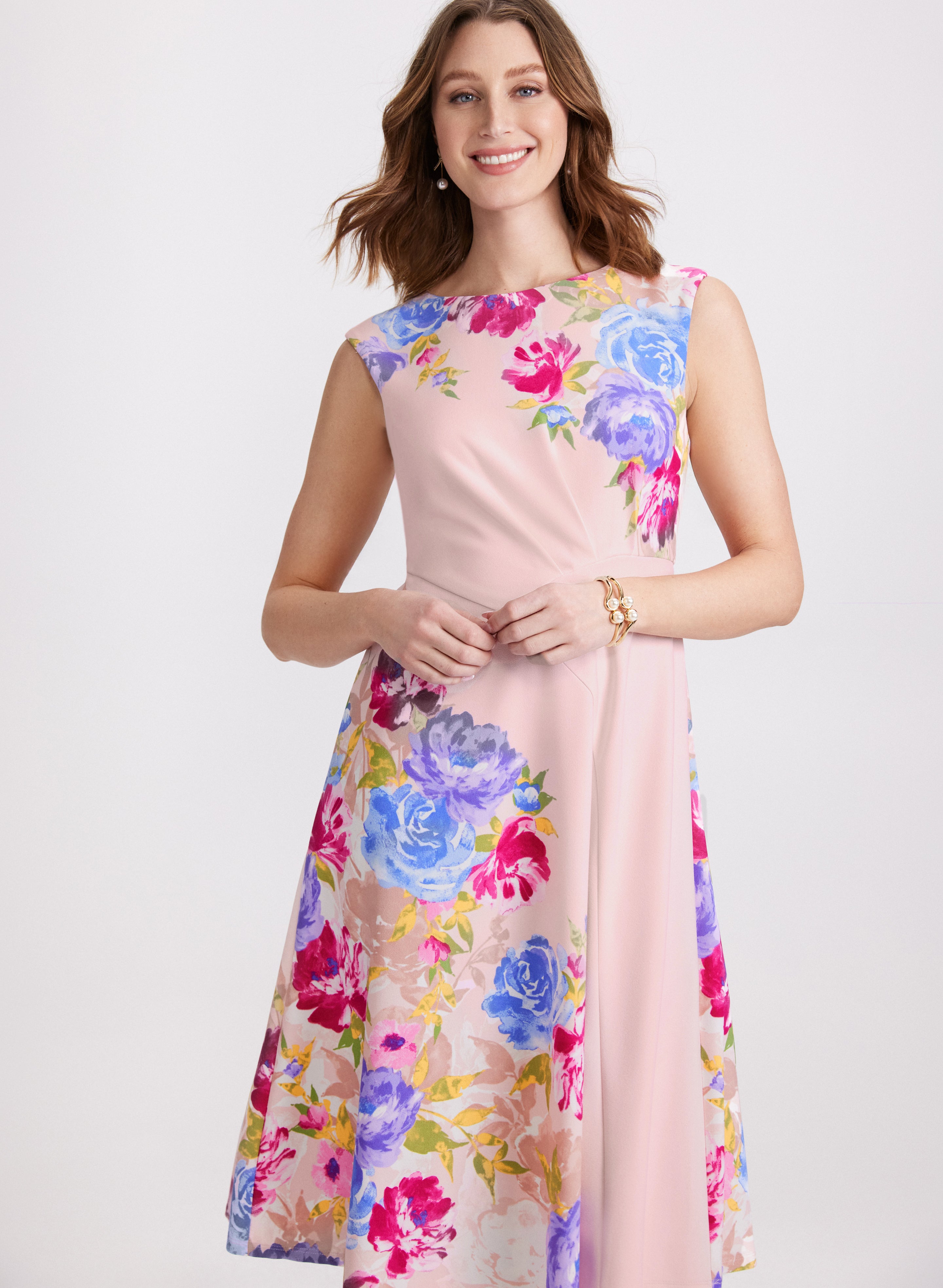 Floral Print Dress for Women - Summer Flowy Boho Maxi Dress with Pockets - Perfect for Beach, Vacation & Casual Outings