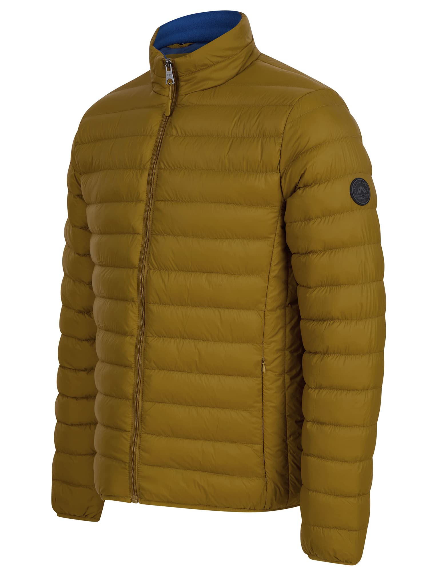 Tokyo Laundry Men's Inigo Funnel Neck Quilted Puffer Jacket - Winter Warm Down Coat for Outdoor Activities & Casual Wear