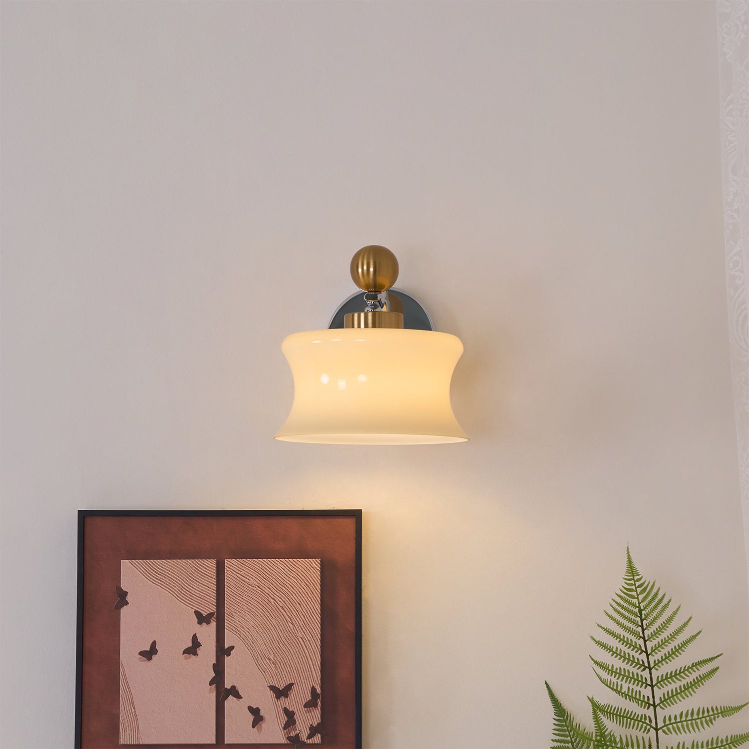 Adorn Wall Sconce - Modern LED Wall Light Fixture for Living Room, Bedroom & Hallway - Dimmable Indoor Lighting for Home Decor