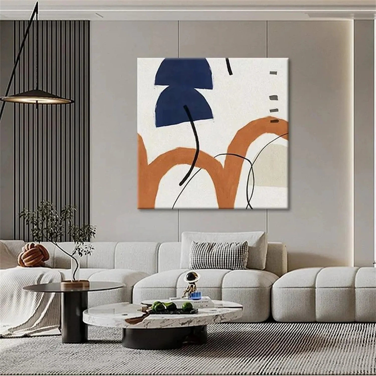 Abstract Tranquility Wall Art Canvas Print - Modern Home Decor for Living Room, Bedroom & Office #WS236 | Perfect for Meditation Spaces & Boho Interior Design