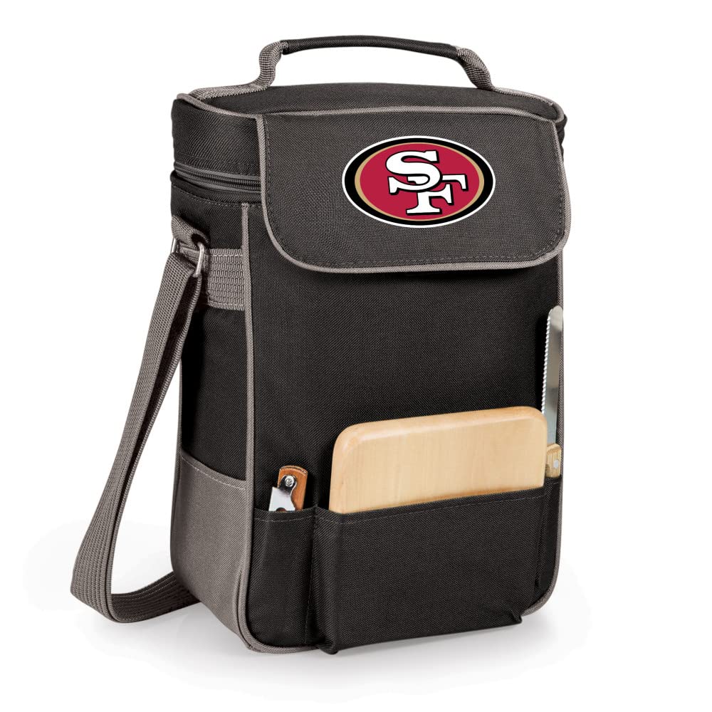 PICNIC TIME NFL Unisex-Adult Insulated Wine & Cheese Tote Bag with Cutting Board - Perfect for Tailgating, Outdoor Picnics & Game Day Parties