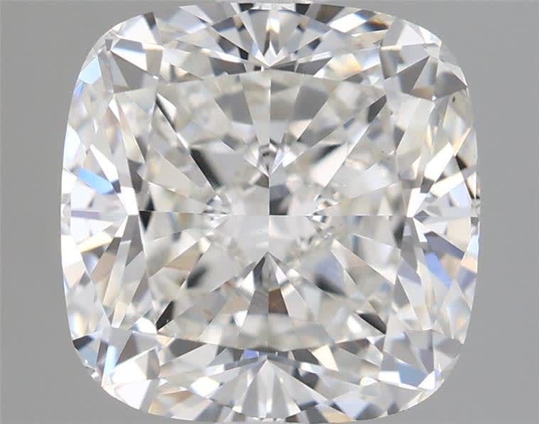 2.53 Carat F Color VVS2 Clarity Cushion Cut Lab-Grown Diamond for Engagement Rings & Fine Jewelry