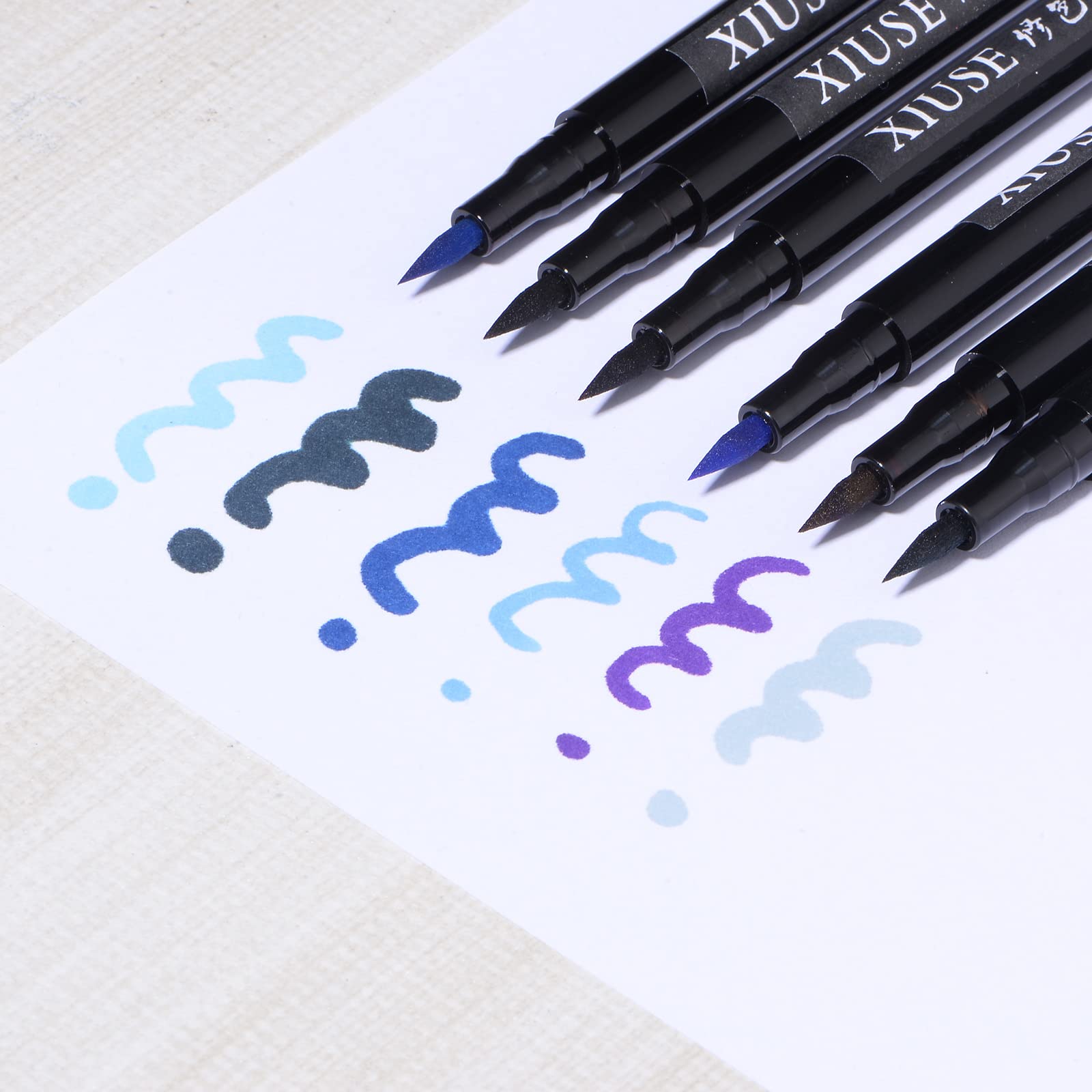 2pcs Fabric Markers Permanent Dye Paint Textile Marker Pens - Fine Tip for DIY Clothes, Shoes & Fabric Crafts (Dark Blue) - Perfect for Customizing T-Shirts, Jeans & Canvas Bags