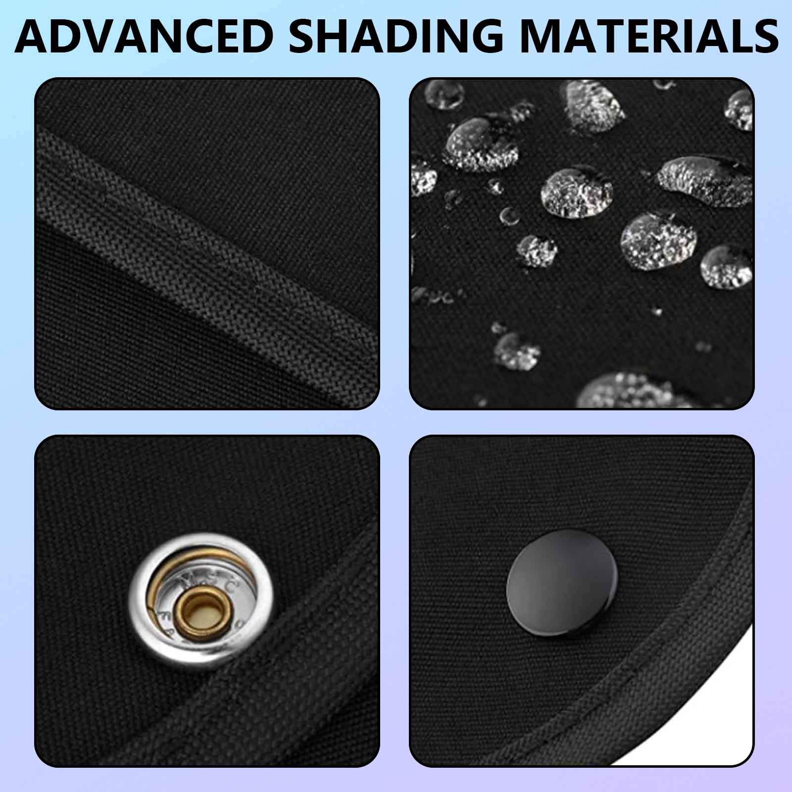 RV Door Window Shade Cover - Black Privacy Blinds for Camper & Travel Trailer - 2 Pack Sun Blocking Window Shades | Perfect for RV, Motorhome, and Camping Trips to Block Sunlight and Ensure Privacy