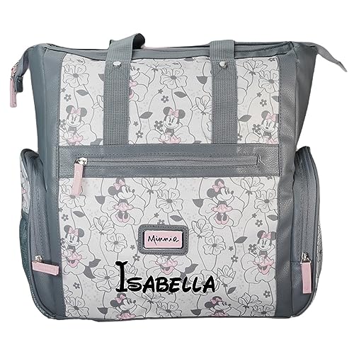 Personalized Minnie Mouse Pink Flower