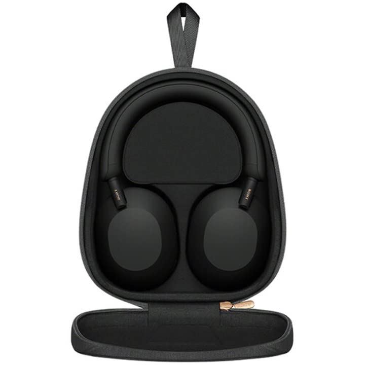 Sony WH-1000XM5 Wireless Noise Cancelling Over-Ear Headphones with Premium Case - Black (Renewed) | Perfect for Travel, Work & Music Lovers