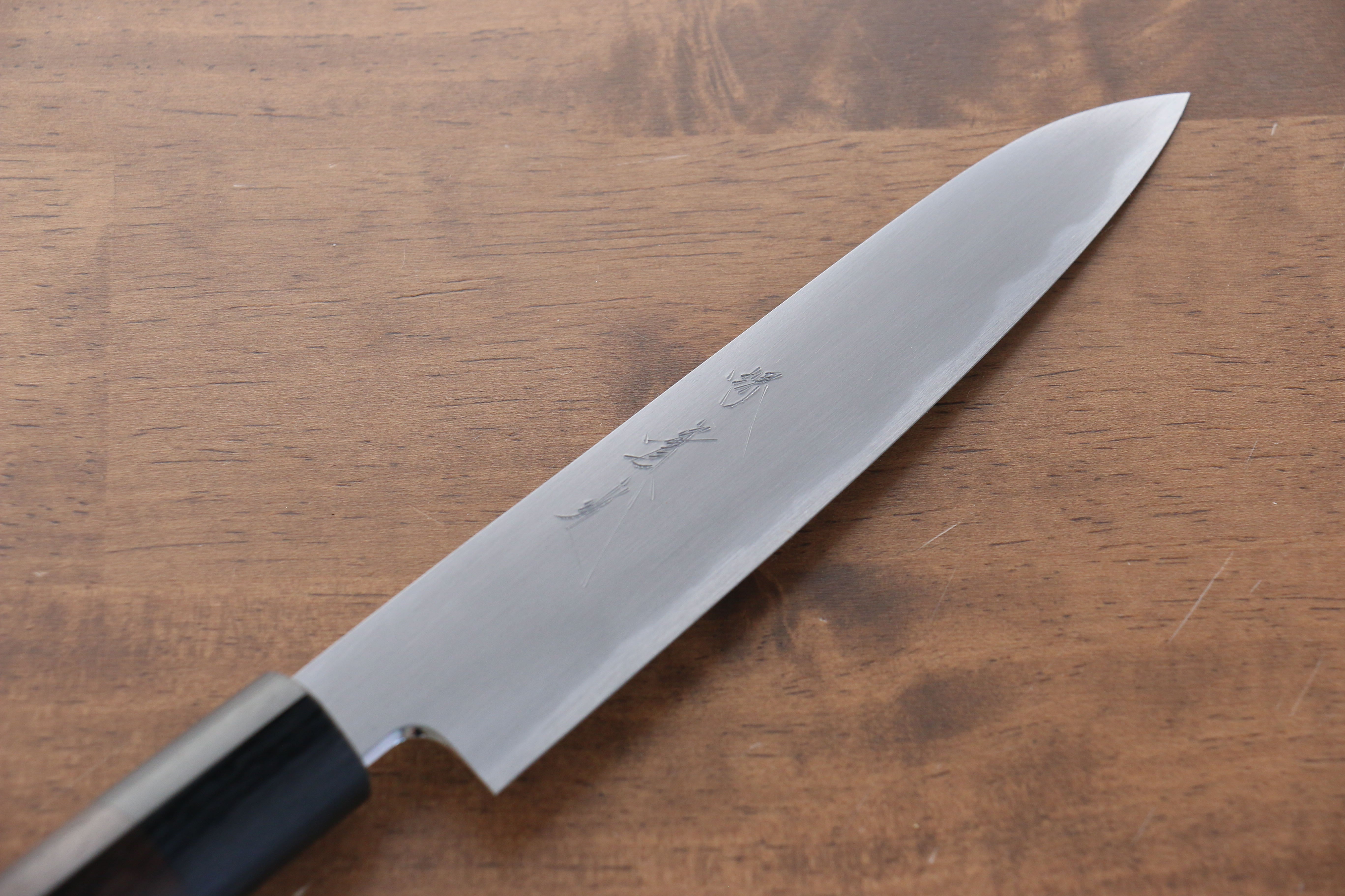 Jikko White Steel No.2 Petty Utility Knife 150mm with Shitan Handle - Perfect for Slicing, Peeling & Precision Kitchen Tasks
