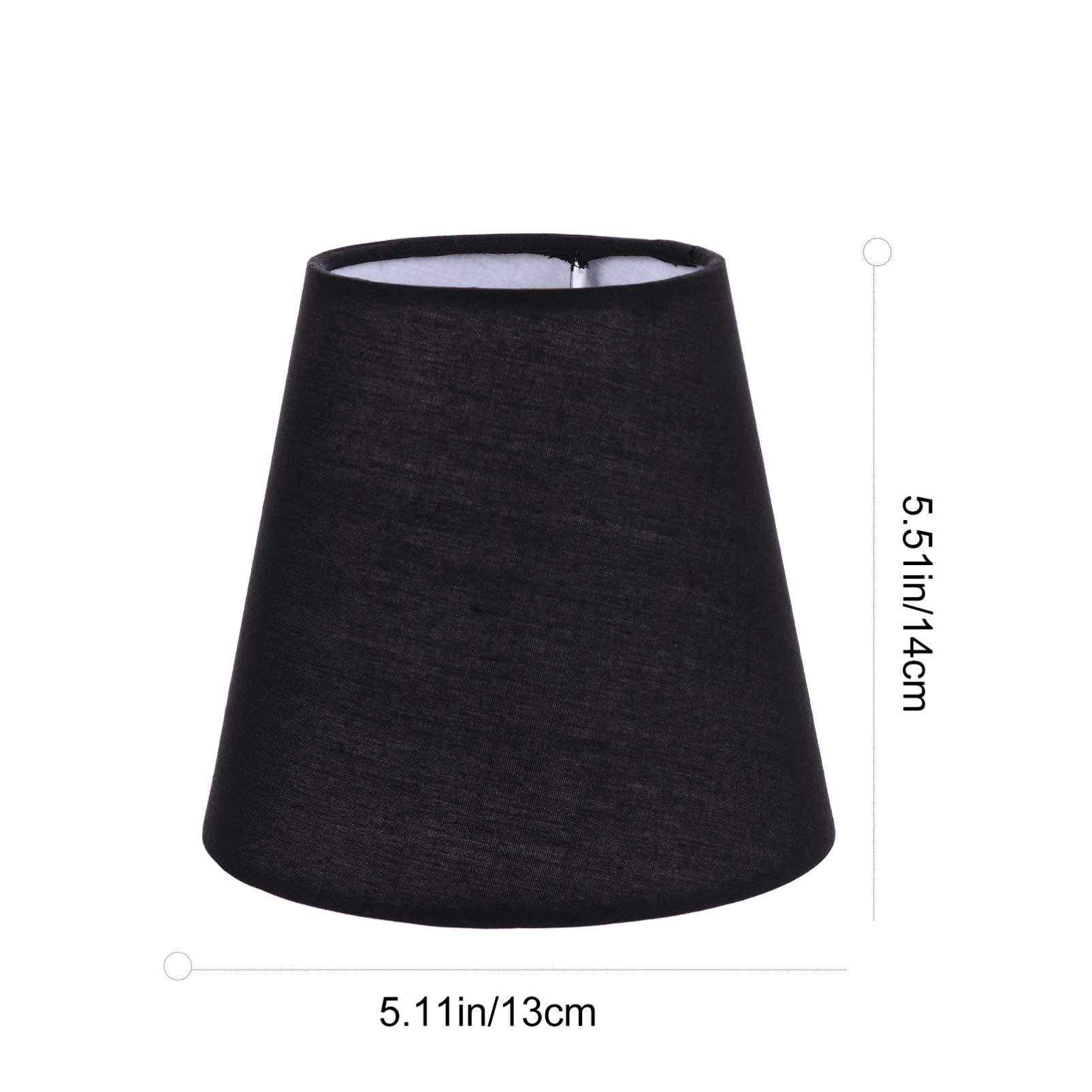 Black Drum Chandelier Lamp Shade - Barrel Lampshade Cover for Table & Floor Lights - Home, Office, Hotel & Restaurant Decor - Elegant Gauze Sconce Shades for Ambient Lighting