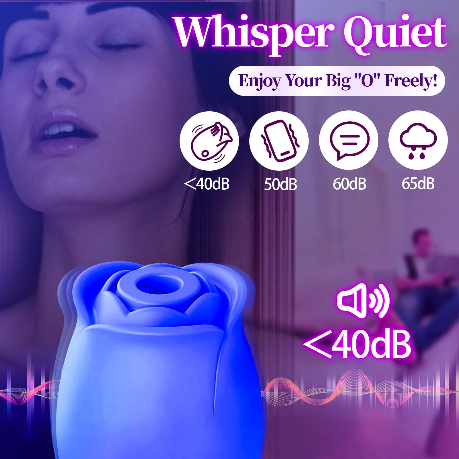 Rose Sucking Toy for Women - Couples Gift for Intimate Play