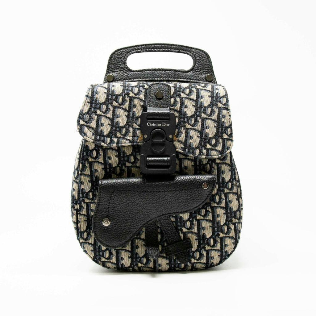 Dior Blue Oblique Mini Gallop Backpack - Luxury Designer Crossbody Bag for Women | Perfect for Travel, Work & Everyday Use