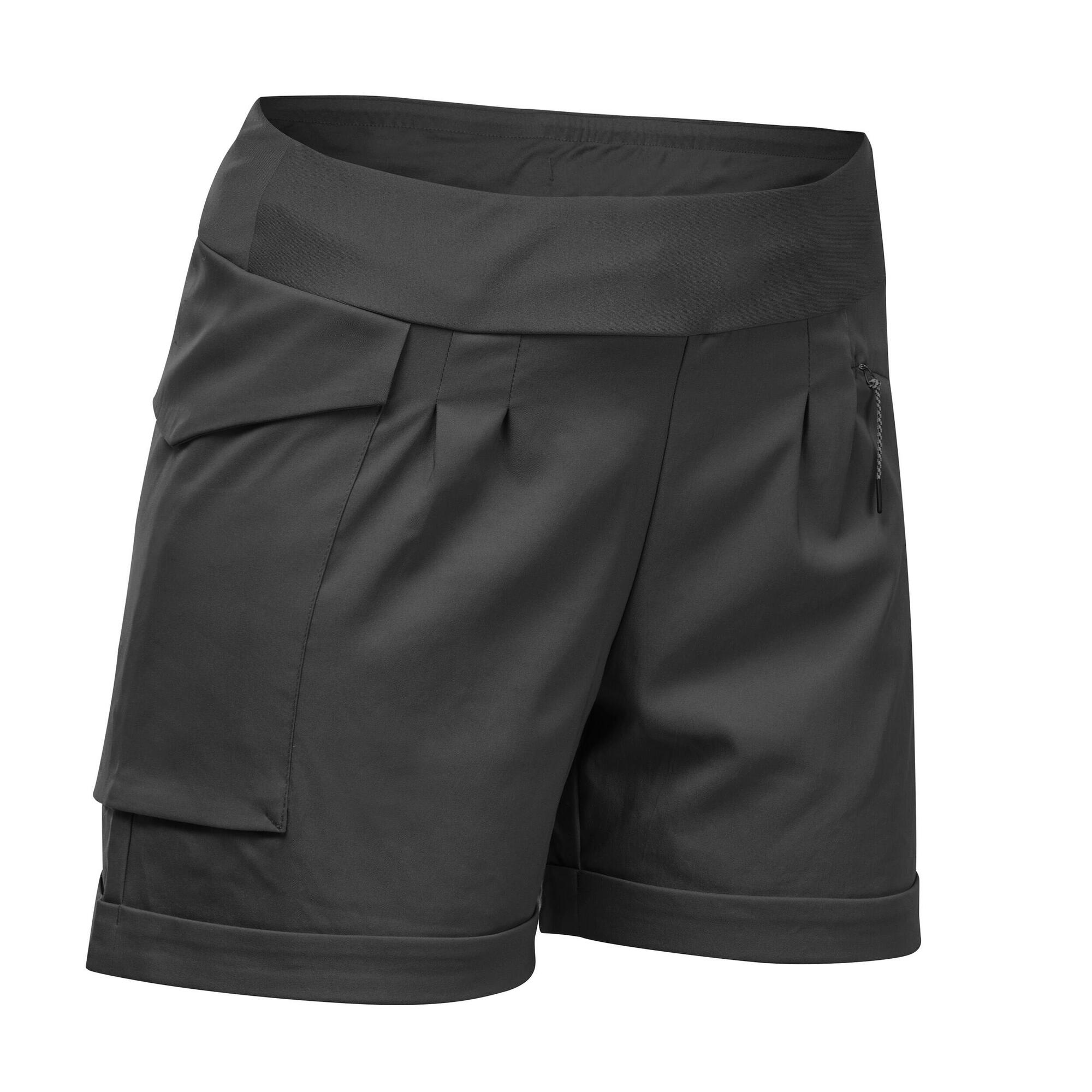 Quechua Women's NH500 Hiking Shorts - Lightweight Quick-Dry Outdoor Shorts for Hiking, Camping & Travel - Perfect for Summer Adventures & Trail Running