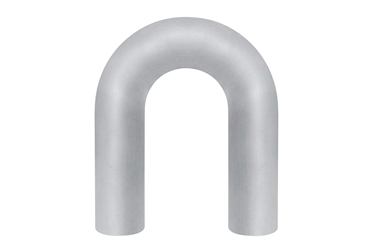 HPS AT180-400-CLR-55 6061 T6 Aluminum Elbow Pipe Tubing - 16 Gauge 180° U Bend, 4