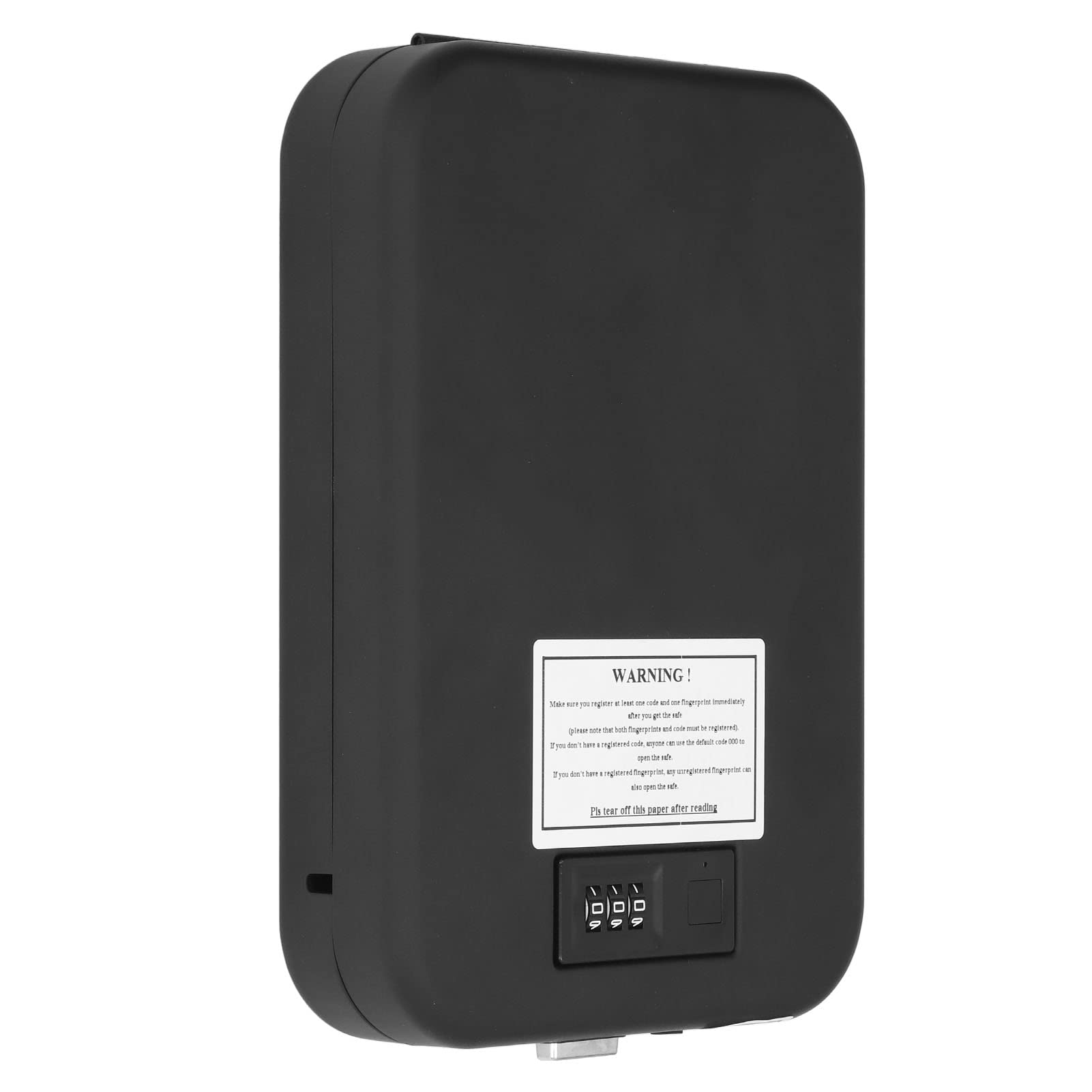Tgoon Lock Security Box - Portable Fingerprint & Mechanical Password Safe with Wire Rope for Valuables | Home, Office, Travel & Jewelry Storage Protection