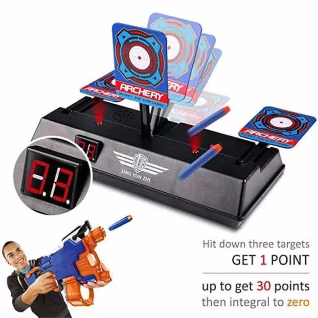 LZ034 Automatic Reset Electronic Shooting Target for Archery & Rifle Practice - Perfect for Indoor & Outdoor Training, Hunting, and Competitive Shooting