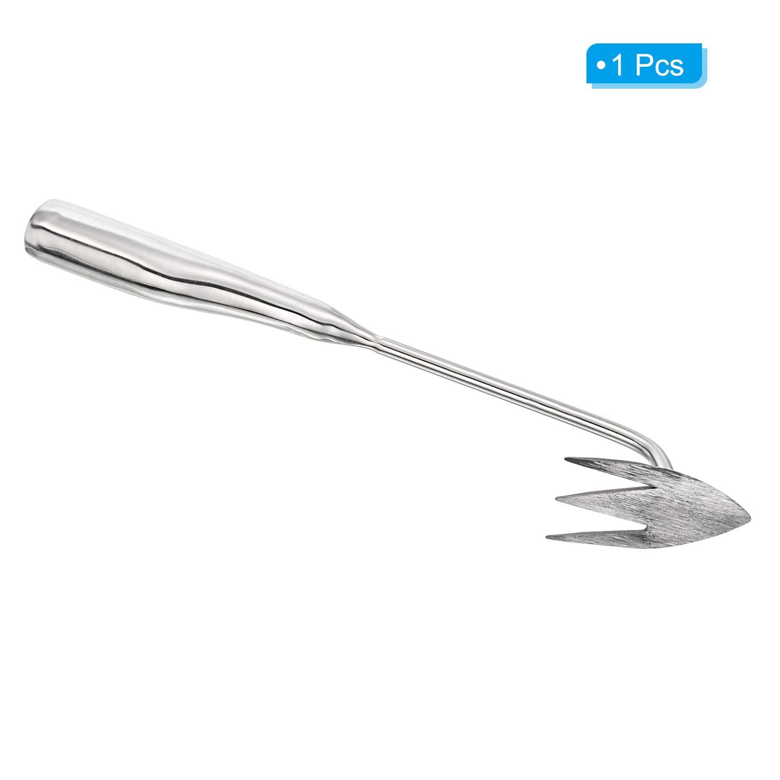 PATIKIL 14 Inch Stainless Steel Succulent Planting Tool - Mini Garden Hand Rake for Soil Pressing & Plant Care | Perfect for Indoor Herb Gardens, Succulent Arrangements & Small Space Gardening